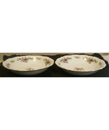 (2)  TWO Traditions Fine China Johann Haviland Moss Rose 8&quot; Salad Plates - $20.96