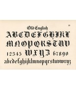12656.Room Wall Poster print.1890 Typography Alphabet.Esser art.Old Engl... - £12.98 GBP+