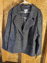 K. Jordan 22W Linen Blend Lined Blazer - $24.75