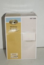 Hampton Bay Dakota Wall Sconce Satin Nickel Finish White Frosted Glass S... - $455.29 MXN