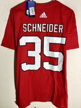 adidas  NHL T-Shirt New Jersey Devils Cory Schneider Red sz S - $9.89