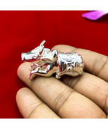 925 Sterling Silver Lord Shiva Vahan Nandi Maharaj Statue, Silver Showpi... - $5,583.59 MXN
