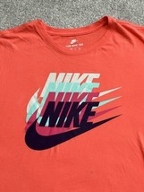 Nike Tee 2XL TSHIRT 4 Swoosh Pink Athletic Cut 100% Cotton - £7.69 GBP