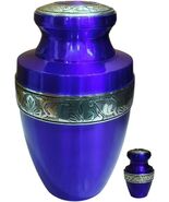 At Peace Memorials Tranquility Blue Urn for Ashes SET - $159.99