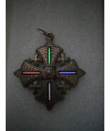 Jerusalem Cross keychain fitted with Glow In The Dark tubes - $2,134.88 MXN