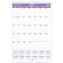 2024-2025 AT-A-GLANCE Academic Large Monthly Wall Calendar, July to June - £32.12 GBP