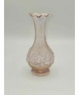 Imperial Art Glass Pink Carnival Flower Vase 6.5&quot; - $770.42 MXN