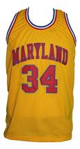 Len Bias Custom College Basketball Jersey New Sewn Yellow Any Size image 4