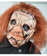 Scary Sadistic Creepy Mask with Hair for Halloween Big Lips Adult Costume - $30.17 CAD