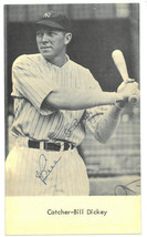 Bill Dickey signed Vintage 3.25x5.5 BW New York Yankees Photo Card (HOF/11 X All - £55.41 GBP