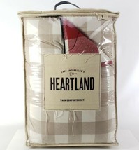 Lady Antebellum Heartland Delta Twin Comforter Set &amp; 1 Sham Red Smokey Mountains - £58.23 GBP
