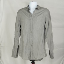 John Varvatos Button Up Gray Specs XL Tuxedo Style - £23.92 GBP