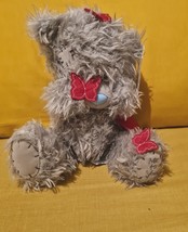 You Give Me Butterflies Grey Teddy Bear 7&quot; - £9.95 GBP