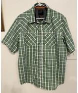 5.11 Tactical Shirt Mens L Snap Button Up Green Plaid Short Sleeve Work ... - £19.54 GBP