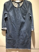 Warehouse Ladies Denim Long Sleeve Dress Size 10 - £10.79 GBP