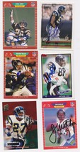 San Diego Chargers Signed Autographed Lot of (6) Football Cards - Jim McMahon, J - £10.21 GBP