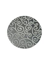 IKEA Metal Trivet Swirl Pattern 5” Round Hot Plate Silver Tone Modern Ki... - $9.00