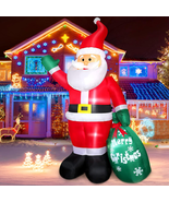 8 FT Christmas Inflatable Santa Claus Outdoor Decoration for Yard, Blow ... - $1,132.55 MXN