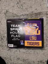 LSU LOUISIANA STATE FIGHTING TIGERS Team Spirit HOUSE FLAG 28&quot;X40&quot; BANNE... - $17.46
