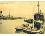 Ships at Anchor Kobe Japan Harbour Postcard Kanan Maru - $9.90