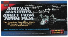Star Wars Episode I Topps Widevision Trading Cards Promo Card SWP1 Topps... - $2.99