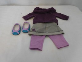 American Girl Doll McKenna&#39;s School Outfit Sweater Leggings Skirt Shoes - £33.17 GBP