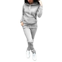 2020 Autumn Winter Two-piece Trauit Jogging Suits For Women  Suits Black Gray Ho - £94.31 GBP