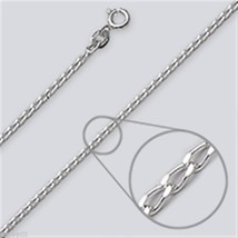 18 inch Sterling Silver Curb Chain - 1.8mm width Made in India - £6.72 GBP