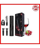 Battery-Powered Wine Corkscrew with Foil Cutter &amp; Aerator - Effortless E... - $39.93 CAD