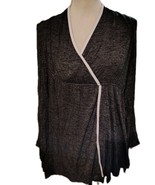 Rosegal Womens Plus Size Bell Sleeve Tunic Top Size 4XL Charcoal Gray - $269.32 MXN