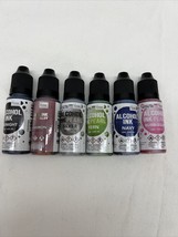 Alcohol Ink Couture Creations 6 Colors Midnight Cinnamon Silver Fern Navy Pink - £11.76 GBP
