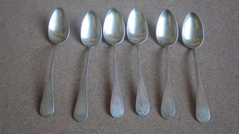 SET OF 6 ANTIQUE SIEGFRIED NANCY FRANCE 800 SILVER SPOONS 1819-38 - $3,801.50 MXN