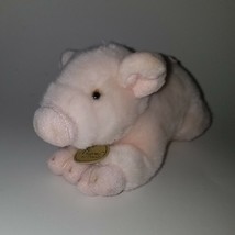 Aurora Miyoni Pink Pig Plush 9" Long Stuffed Animal Toy Lovey 2017 - $8.38