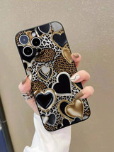 Valentine&#39;s Leopard Flower Matte TPU Shockproof Phone Case for iPhone Su... - $5.04