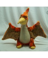 Aurora NICE SOFT ORANGE PTERANODON DINOSAUR 13&quot; Plush Stuffed Animal TOY - $19.80