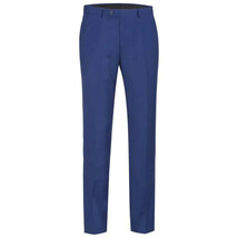 Men&#39;s Renoir Flat Front Suit Separate Pants Slim Fit Slacks 201-20 R. Blue - $59.99