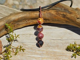 Mookaite Jasper Pendant Necklace Solar Root Chakra Lava Rock for Aromath... - €12,66 EUR