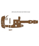 2004 Sea Ray 200 Sundeck Swim Platform Cockpit Pad Boat EVA Foam Teak De... - $1,266.24 CAD