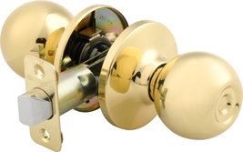 Brinks 2115-105 Ball Style Door Knob for Hall and Closet, Polished Brass - £11.00 GBP