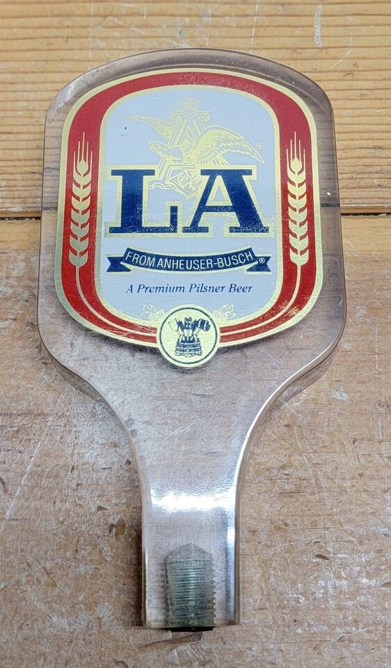Vintage LA from Anheuser-Busch Premium Pilsner Acrylic Beer Keg Tap Handle - $18.81