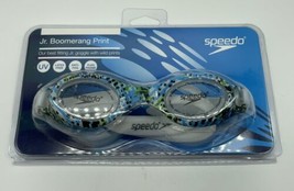 New Unopened Sealed Speedo Junior Glide Swim Goggle JR Boomerang print - $9.49