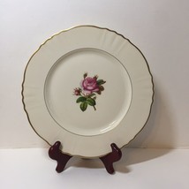 Dinner Plate Rosalie Federal Shape Syracuse China 10.5&quot; Rose - $4.94