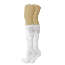 White Slouch Socks for Women All Cotton Shoe Size 5-10 - £7.44 GBP+