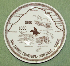 Vintage Kettlesprings Kilns Pony Express Centennial Decorative Plate Ceramic 10&quot; - £24.78 GBP