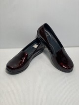 Dansko Womens Shoes Olivia Flat Sz 7.5M EUR 38 Black Cherry Nursing Loafer Used - $44.99