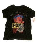 NEW Boys Ninja Pon Pon Black XS T-Shirt - $250.68 MXN