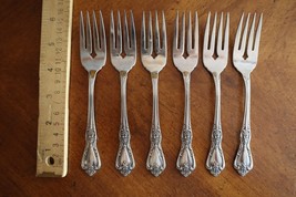 Lot 6 Salad Forks Oneida HH Kennett Square Stainless Distinction Deluxe ... - $300.97 MXN