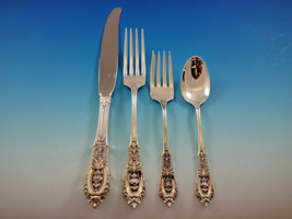 Rose Point by Wallace Sterling Silver Flatware Set for 8 Service 41 pcs Dinner - £2,089.45 GBP