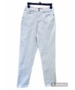 Faded Glory Jeans Womens Size 6 White Stretch Straight Leg High Waisted ... - $346.34 MXN