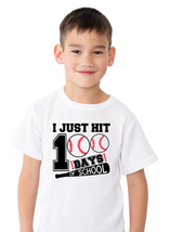 I Just Hit 100 Days of School Shirt, Baseball 100 Day Shirt, 100 Day Bas... - £14.73 GBP